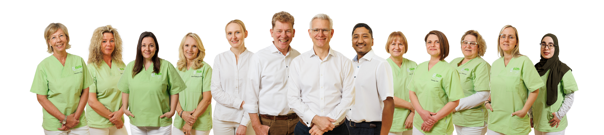 Das Praxisteam der hausärztlichen Gemeinschaftspraxis Dr. Baumann & Dr. Sels in Neuss